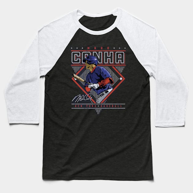 Mark Canha New York M Diamond Name Baseball T-Shirt by danlintonpro